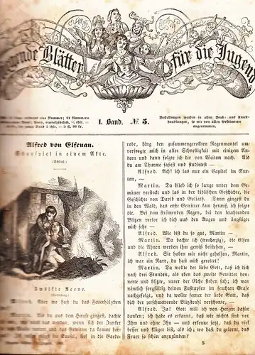 Fliegende Blätter für die Jugend - 1. Band, Hallberger, Eduard. 1849