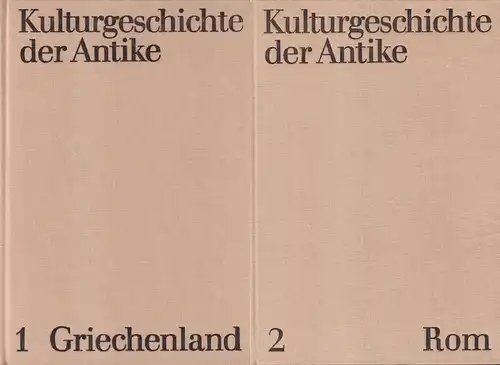 Buch: Kulturgeschichte der Antike, 2 Bände. Müller / Herrmann, 1977, Akademie