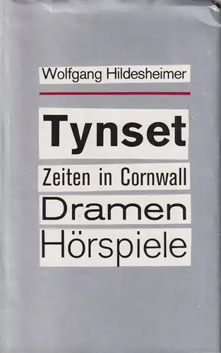 Buch: Tynset, Hildesheimer, Wolfgang. 1978, Volk und Welt Verlag, gebrauc 319134