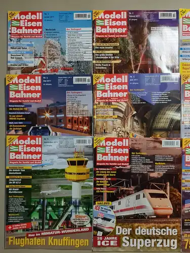 Modelleisenbahner 2011, Heft 1-12, Verlagsgruppe Bahn, Zeitschrift, Modellbau