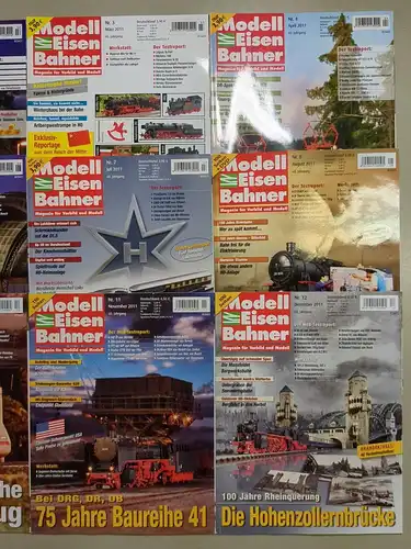 Modelleisenbahner 2011, Heft 1-12, Verlagsgruppe Bahn, Zeitschrift, Modellbau