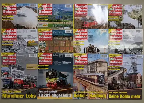 Modelleisenbahner 2018, Heft 1-12, Verlagsgruppe Bahn, Zeitschrift, Modellbau