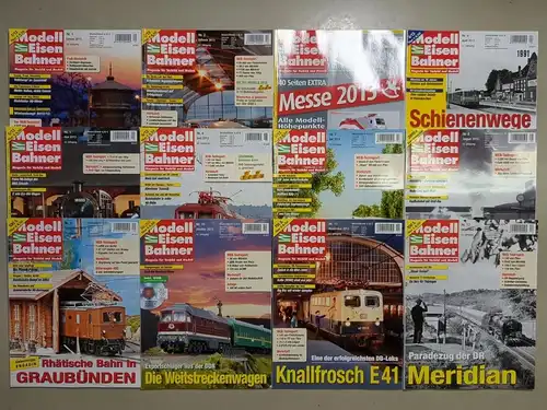 Modelleisenbahner 2013, Heft 1-12, Verlagsgruppe Bahn, Zeitschrift, Modellbau