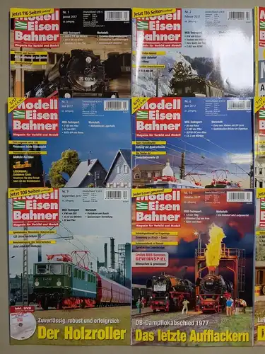 Modelleisenbahner 2017, Heft 1-12, Verlagsgruppe Bahn, Zeitschrift, Modellbau