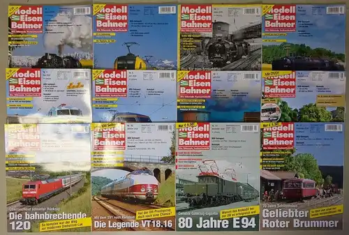 Modelleisenbahner 2020, Heft 1-12, Verlagsgruppe Bahn, Zeitschrift, Modellbau