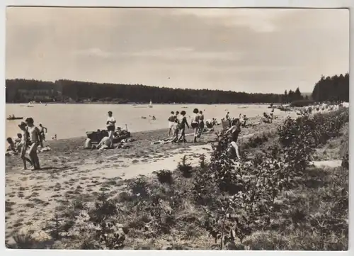 AK Geyer/Erzgeb. Am Stausee, ca. 1967, Erhard Neubert, gelaufen, gebraucht gut