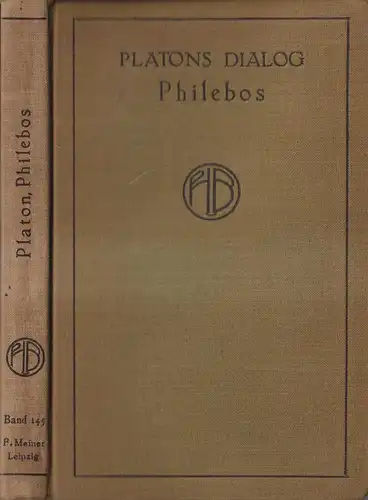 Buch: Platons Dialog Philebos, O. Apelt, 1912, Meiner, Philosophische Bibliothek