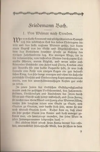 Buch: Friedemann Bach, Brachvogel, A. E. Hand-Band, 1925, A. Krick, Verlag