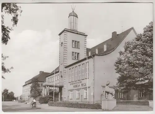 AK Glauchau Betriebsberufsschule Wilhelm Pieck, ca. 1980, Bild und Heimat