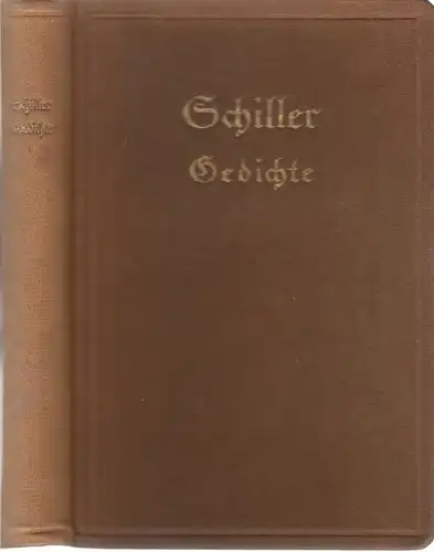 Buch: Gedichte, Schiller, Friedrich von, Reinhold Klinger Verlag, gebraucht, gut