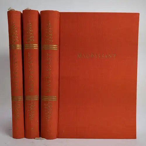 Buch: Meisternovellen, Band 1-3, Guy de Maupassant, 1954, Aufbau Verlag, 3 Bände