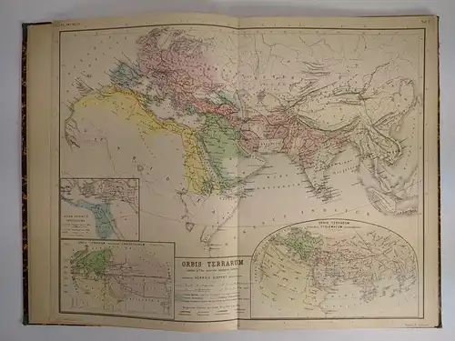 Buch: Atlas Antiquus, 12 Karten, Kiepert, Heinrich. 1882, Verlag Dietrich Reimer