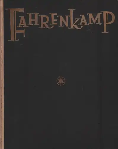 Buch: Fahrenkamp, 1925, Architekturen, Architektur Verlag Paul Sauer