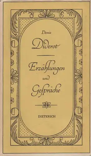Sammlung Dieterich 138, Erzählungen und Gespräche, Diderot, Denis, 1953