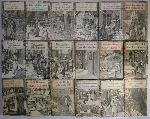 18 Bücher Verlag Das Neue Berlin, historische Kriminalromane, - Klaus Ensikat