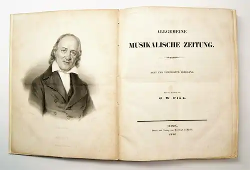 Allgemeine Musikalische Zeitung, 48. Jahrgang, Lobe, J.C. 1846, gebraucht, gut