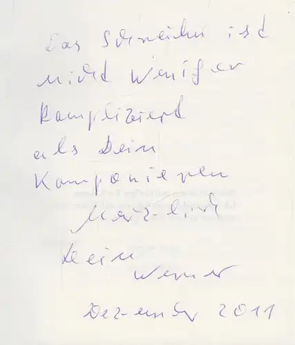 Buch: Vom Glanz und Elend des Schreibens, Heiduczek, Werner. 2011, Plöttner, sig