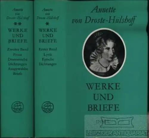 Buch: Werke und Briefe, Droste-Hülshoff, Annette. 2 Bände, 1976, Insel Verlag