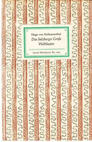 Insel-Bücherei 605, Das Salzburger Grosse Welttheater, Hofmannsthal, Hugo 222681