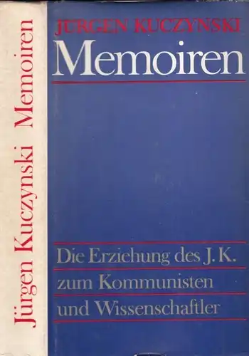 Buch: Memoiren, Kuczynski, Jürgen. 1975, Aufbau-Verlag, gebraucht, gut