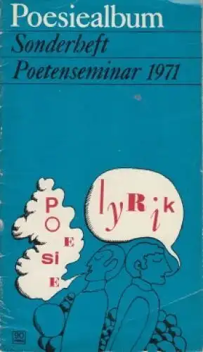 Buch: Poesiealbum Sonderheft Poetenseminar 1971, Würtz, Hannes. 1971