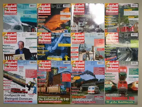 Modelleisenbahner 2007, Heft 1-12, Verlagsgruppe Bahn, Zeitschrift, Modellbau