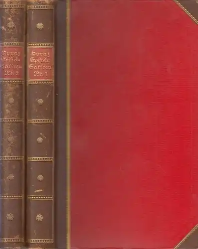 Buch: Satiren und Episteln, Horaz. 2 Bände, Klassiker des Altertums, Erste Reihe