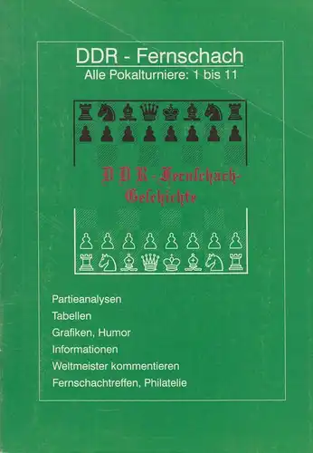 Buch: DDR-Fernschach, Alle Pokalturniere: 1 bis 11, gebraucht, gut
