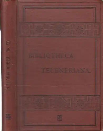 Buch: Platonis. rei publicae libri decem, Platon, B. G. Teubner