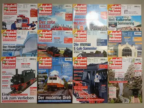 Modelleisenbahner 2004, Heft 1-12, Verlagsgruppe Bahn, Zeitschrift, Modellbau