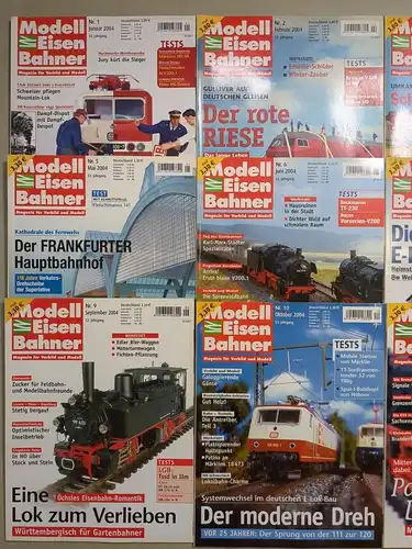 Modelleisenbahner 2004, Heft 1-12, Verlagsgruppe Bahn, Zeitschrift, Modellbau