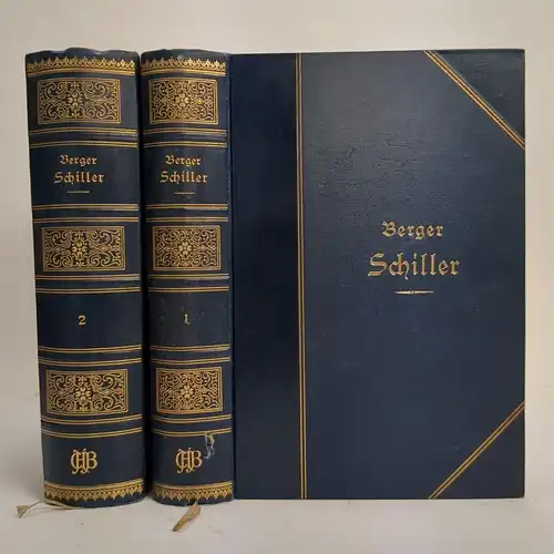 Buch: Schiller, Sein Leben und seine Werke, Berger, Karl. 2 Bände, 1909, Beck