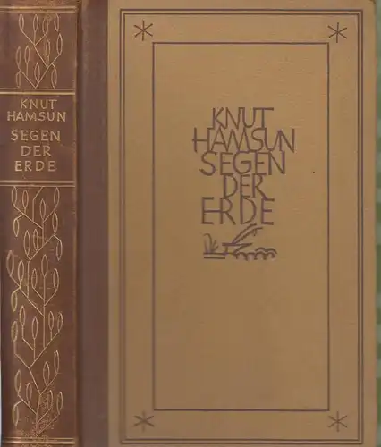 Buch: Segen der Erde, Hamsun, Knut. 1918, Deutsche Buch-Gemeinschaft, Roman