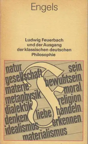 Buch: Ludwig Feuerbach und der Ausgang der klassischen deutschen... Engels. 1989