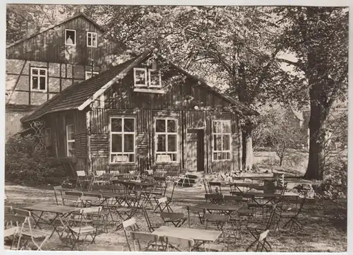 AK Bad Liebenstein/Thür. Wald. HO-Waldgaststätte Knüppelhäuschen, ca. 1966