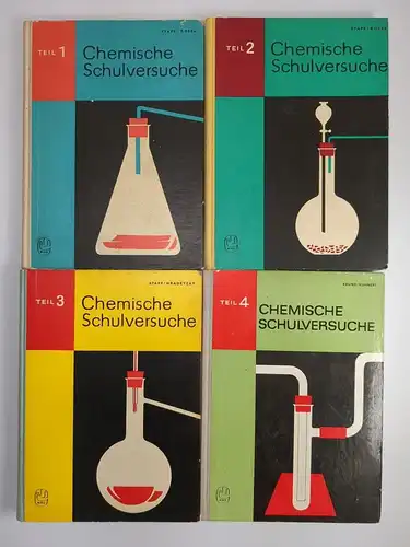 Buch: Chemische Schulversuche Teil 1-4, Helmut Stapf ua., 4 Bände, Volk & Wissen
