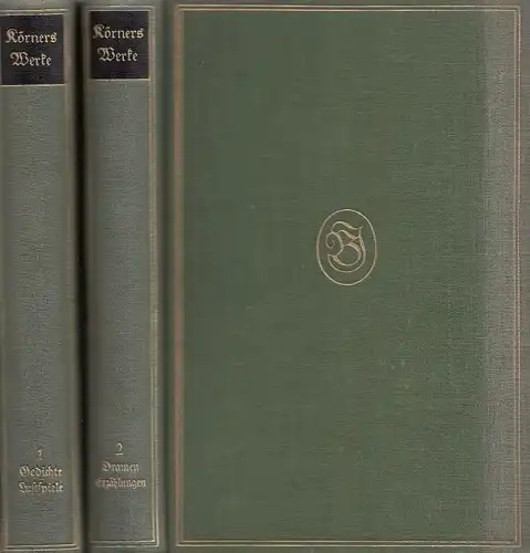 Buch: Körners Werke, Körner, Theodor. 2 Bände, Meyers Klassikerausgaben, 1916