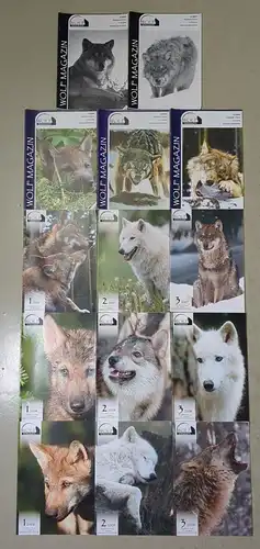 14 Hefte Wolf Magazin 2/2005, 3/2005, 1-3/2006, 1-3/2007, 1-3/2008, 1-3/2009