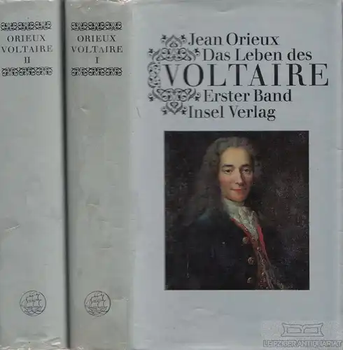 Buch: Das Leben des Voltaire, Orieux, Jean. 2 Bände, 1968, Insel Verlag