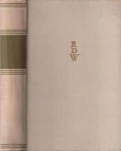 Buch: Wilhelm Meisters Lehrjahre, Goethe, Johann Wolfgang von. 1952, Aufbau