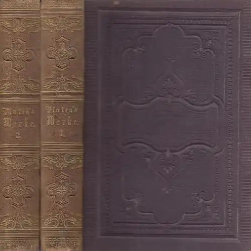Buch: Gesammelte Werke des Grafen August von Platen, Platen, August von. 2 Bände