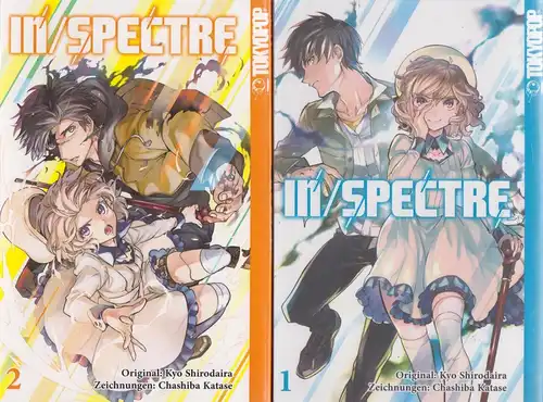 2 Mangas: In/Spectre Nr. 1+2. Kyo Shirodaira & Chashiba Katase, Tokyopop Verlag