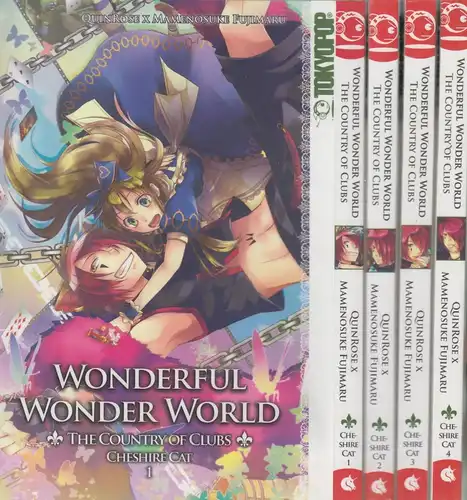 4 Mangas: Wonderful Wonder World - Country of Clubs - Cheshire Cat 1-4, Tokyopop