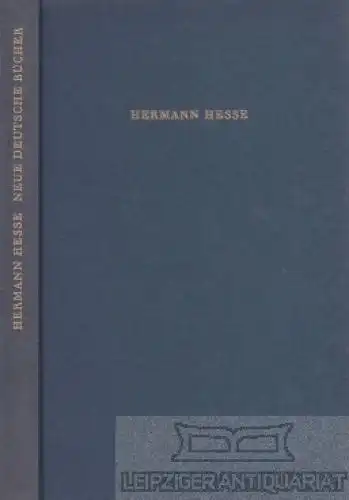 Buch: Neue deutsche Bücher, Hesse, Hermann. 1965, gebraucht, gut