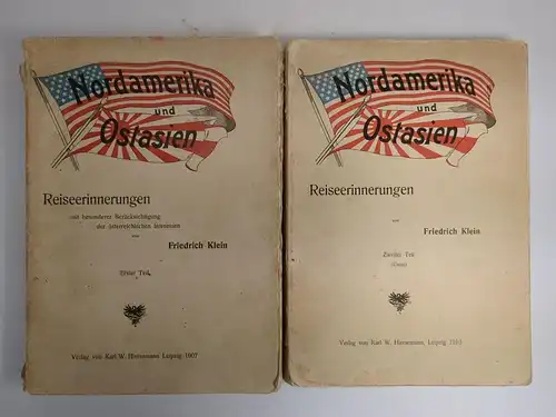Buch: Nordamerika und Ostasien 1+2, Friedrich Klein, 1907, Hiersemann, 2 Bände