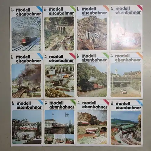 Modelleisenbahner 1987, Heft 1-12, transpress, Zeitschrift, Modelleisenbahn