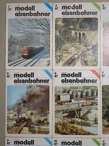 Modelleisenbahner 1987, Heft 1-12, transpress, Zeitschrift, Modelleisenbahn