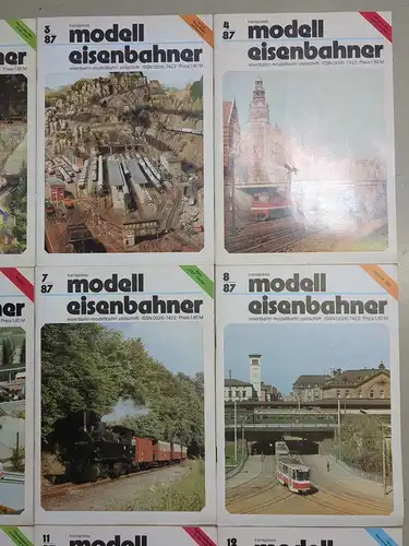 Modelleisenbahner 1987, Heft 1-12, transpress, Zeitschrift, Modelleisenbahn