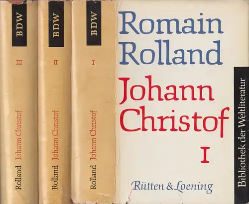 Buch: Johann Christof, Rolland, Romain. 3 Bände, Gesammelte Werke, 1966