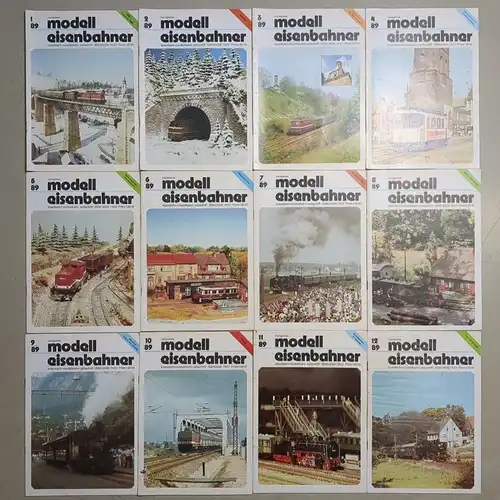Modelleisenbahner 1989, Heft 1-12, transpress, Zeitschrift, Modelleisenbahn